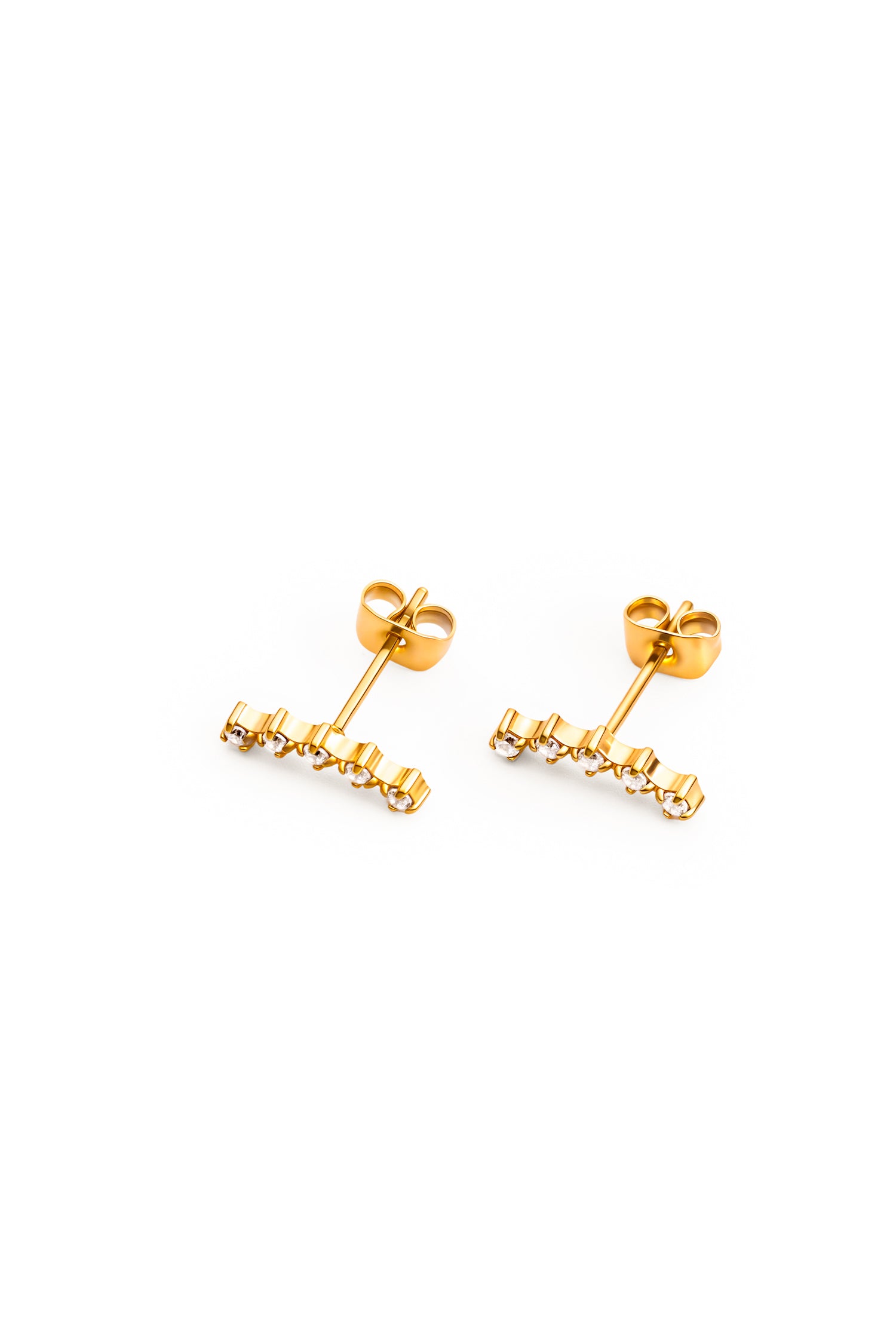 Sundrop Arc Earrings - Detail Shot - Waterproof Earrings