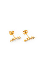 Sundrop Arc Earrings - Alternate Angle - Waterproof Earrings