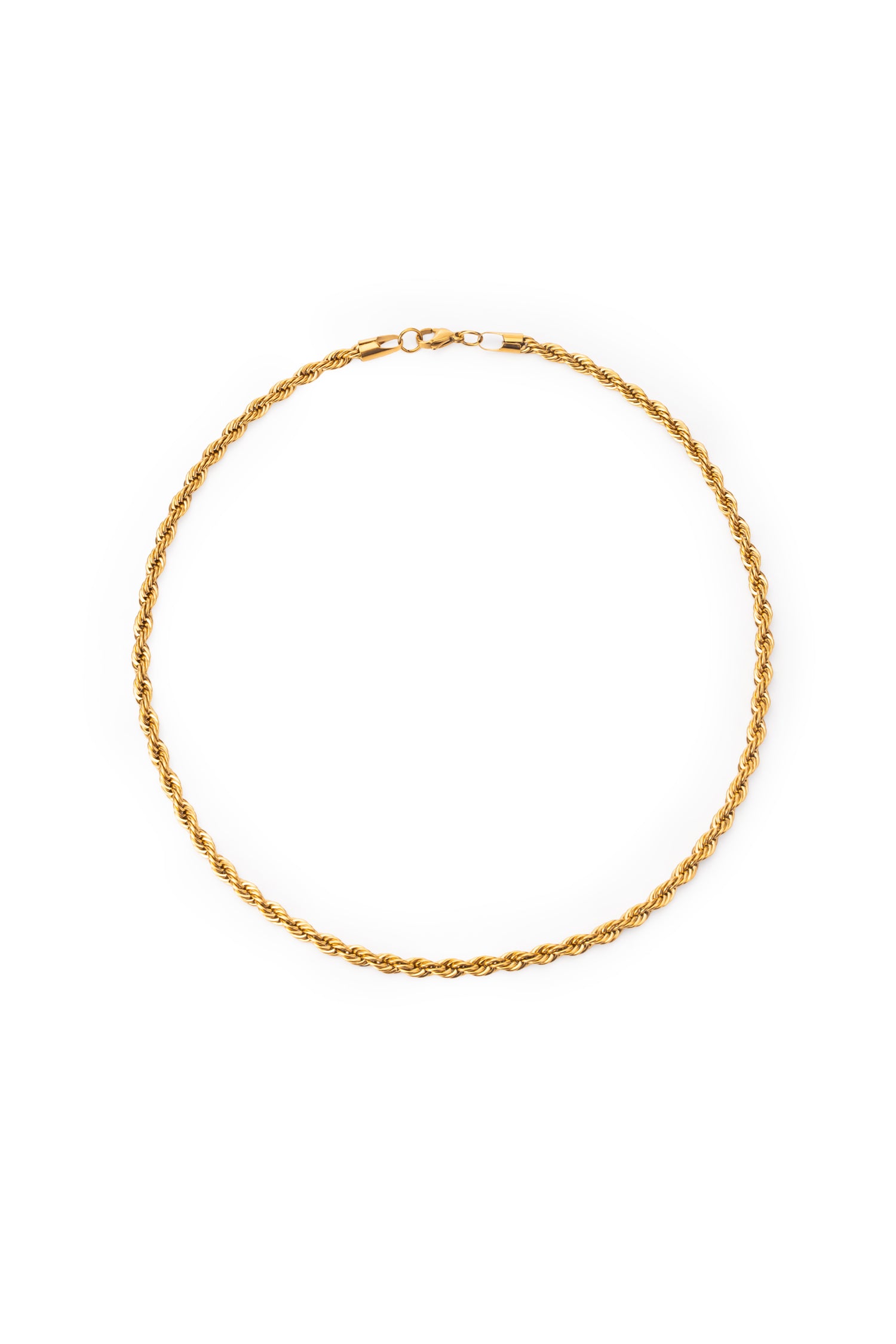 Sundrop Eterna Rope Chain in Gold - Full Length - Waterproof Necklace