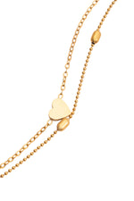 Sundrop Golden Heart Layered Bracelet in Gold - On Model - Waterproof Bracelet