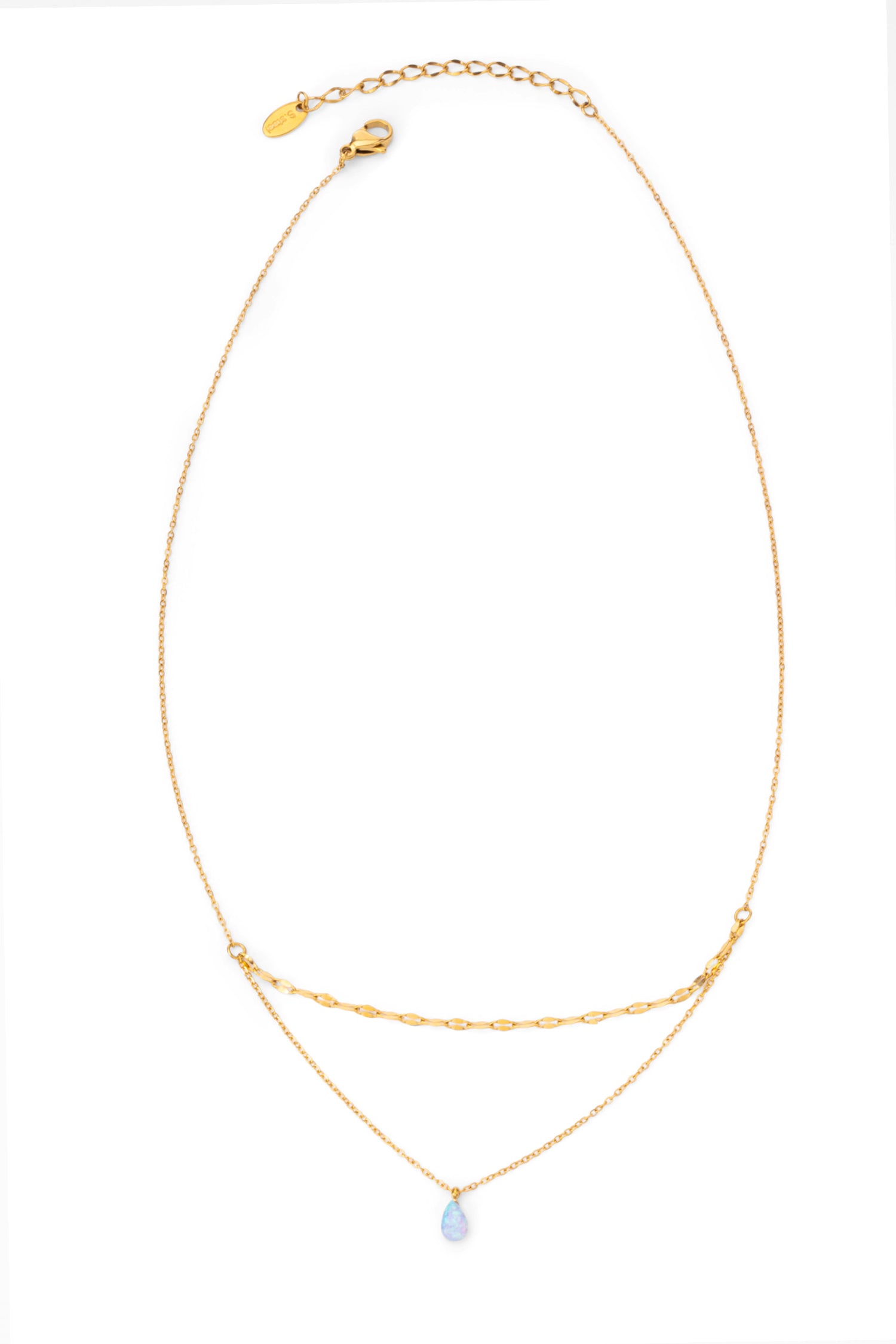 Sundrop Jetset Chain - Close-Up View - Waterproof Necklace