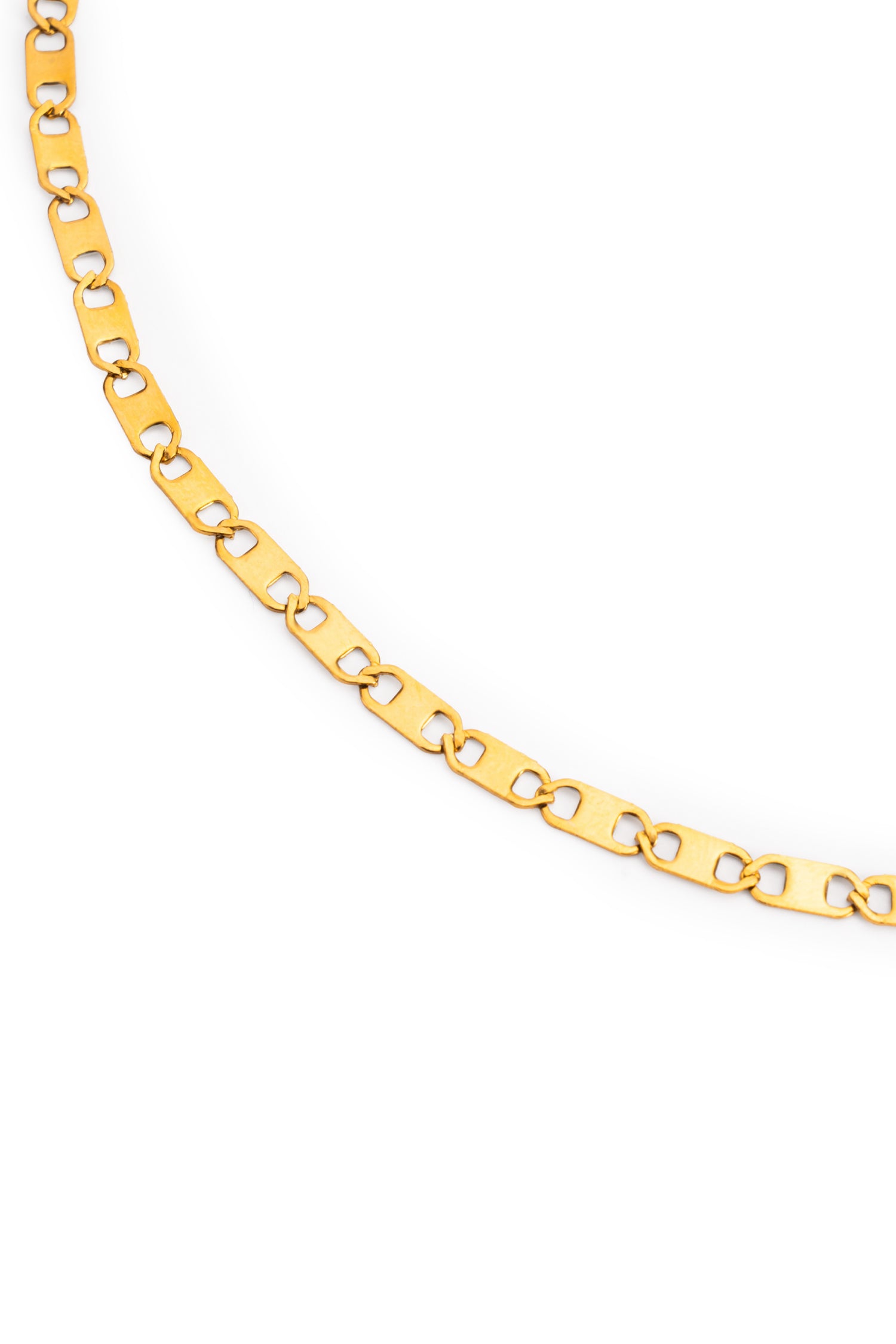 Sundrop Link Chain Necklace in Gold - Styled Look - Waterproof Necklace