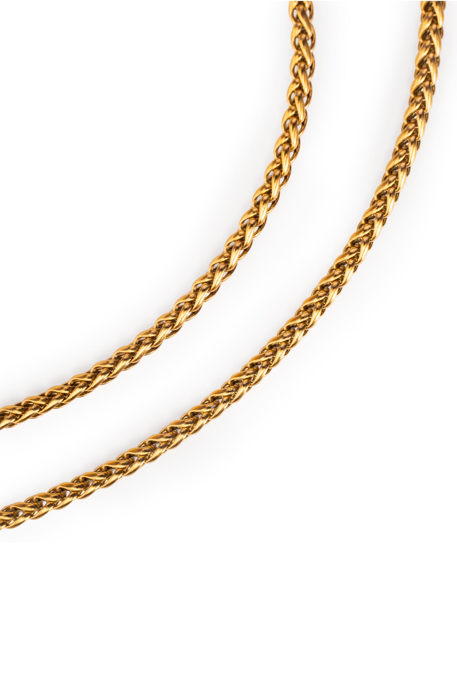Sundrop Monaco Chain in Gold - Alternate Angle - Waterproof Necklace