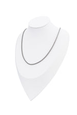 Sundrop Monaco Chain in Silver - Size Reference - Waterproof Necklace