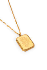 Sundrop Petal Pendant Necklace - Side View - Waterproof Necklace