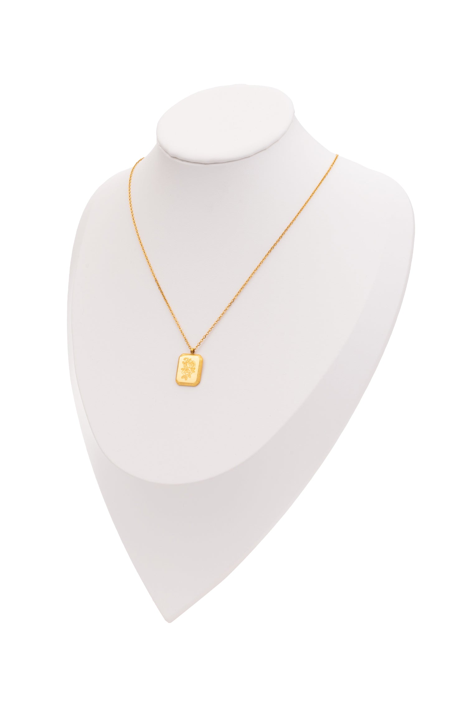 Sundrop Petal Pendant Necklace - Alternate Angle - Waterproof Necklace