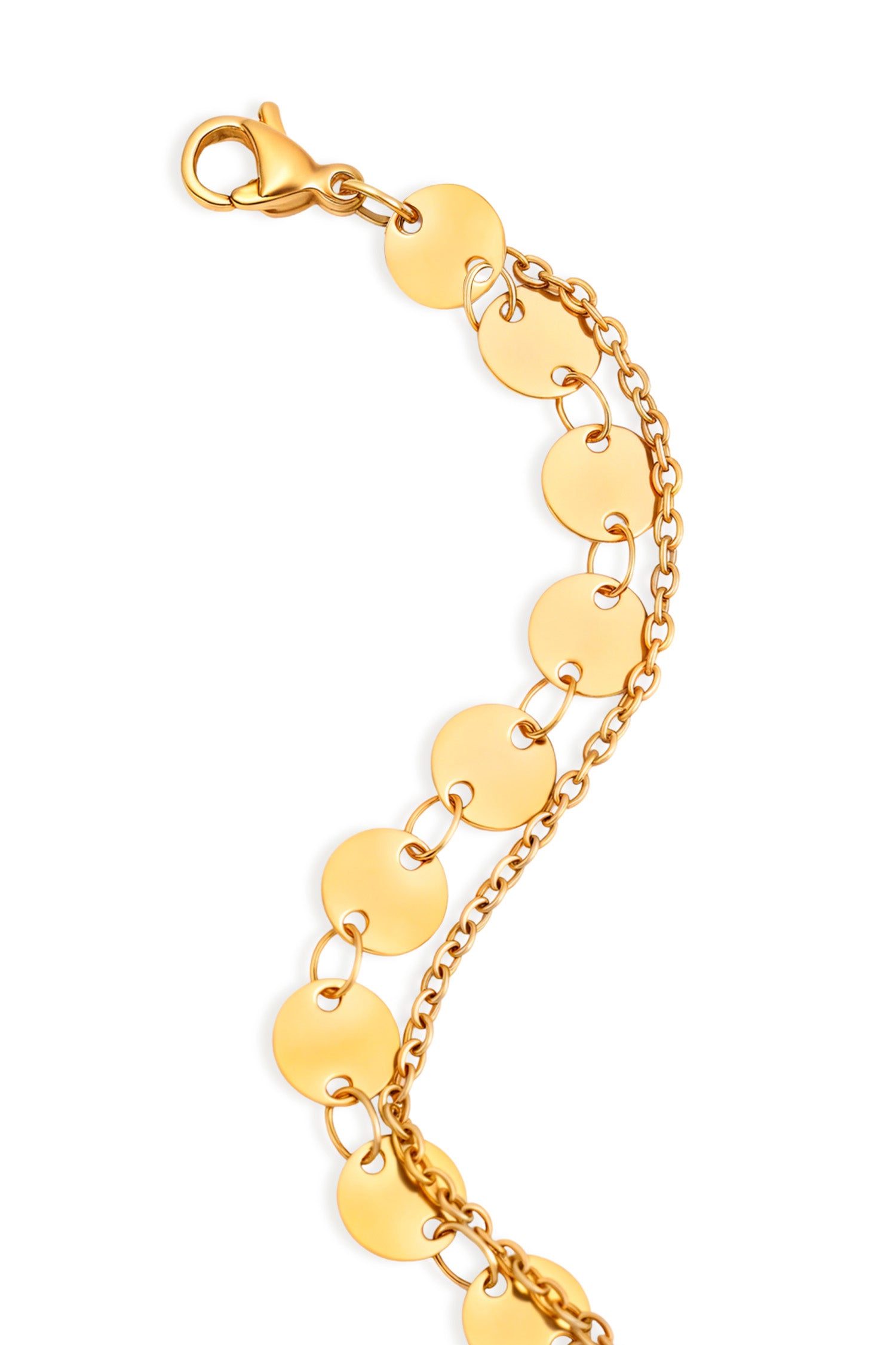 Sundrop Radiance Anklet in Gold - Front View - Waterproof Anklet