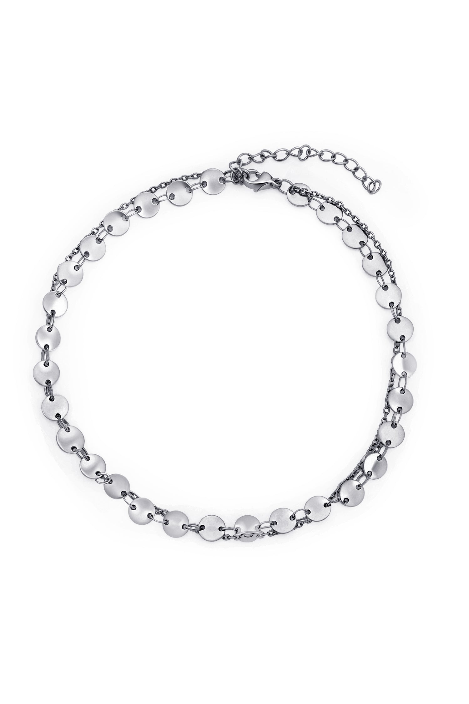 Sundrop Radiance Anklet in Silver - Full Length - Waterproof Anklet
