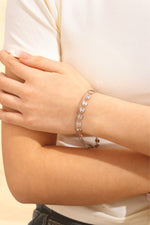 Sundrop Radiance Anklet in Silver - Detail Shot - Waterproof Anklet