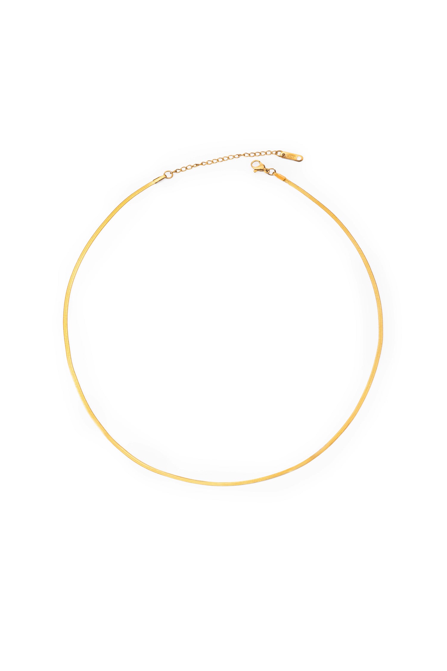 Sundrop Sleekline Chain in Gold - Detail Shot - Waterproof Necklace