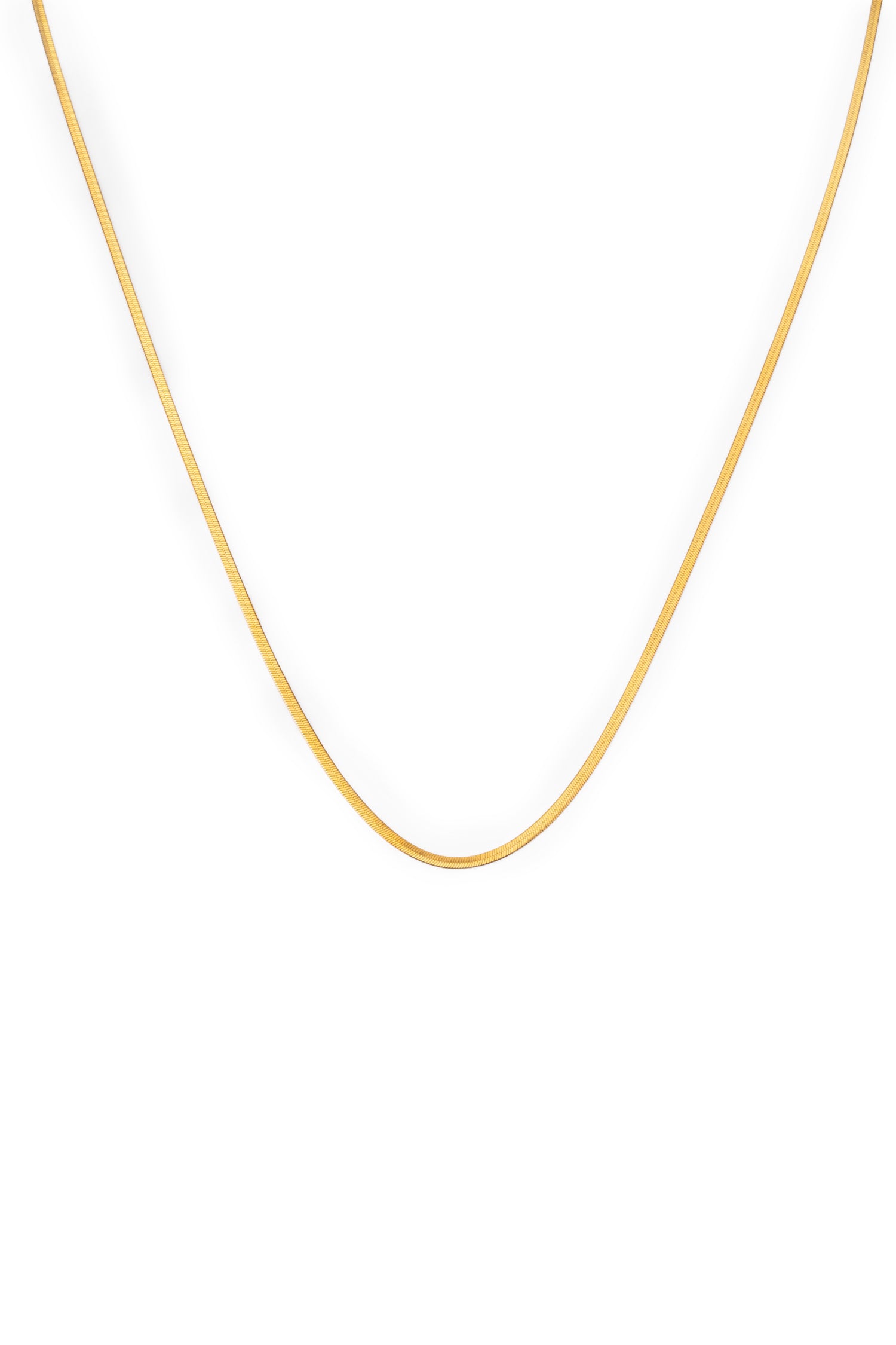 Sundrop Sleekline Chain in Gold - Styled Look - Waterproof Necklace