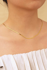 Sundrop Sleekline Chain in Gold - Front View - Waterproof Necklace