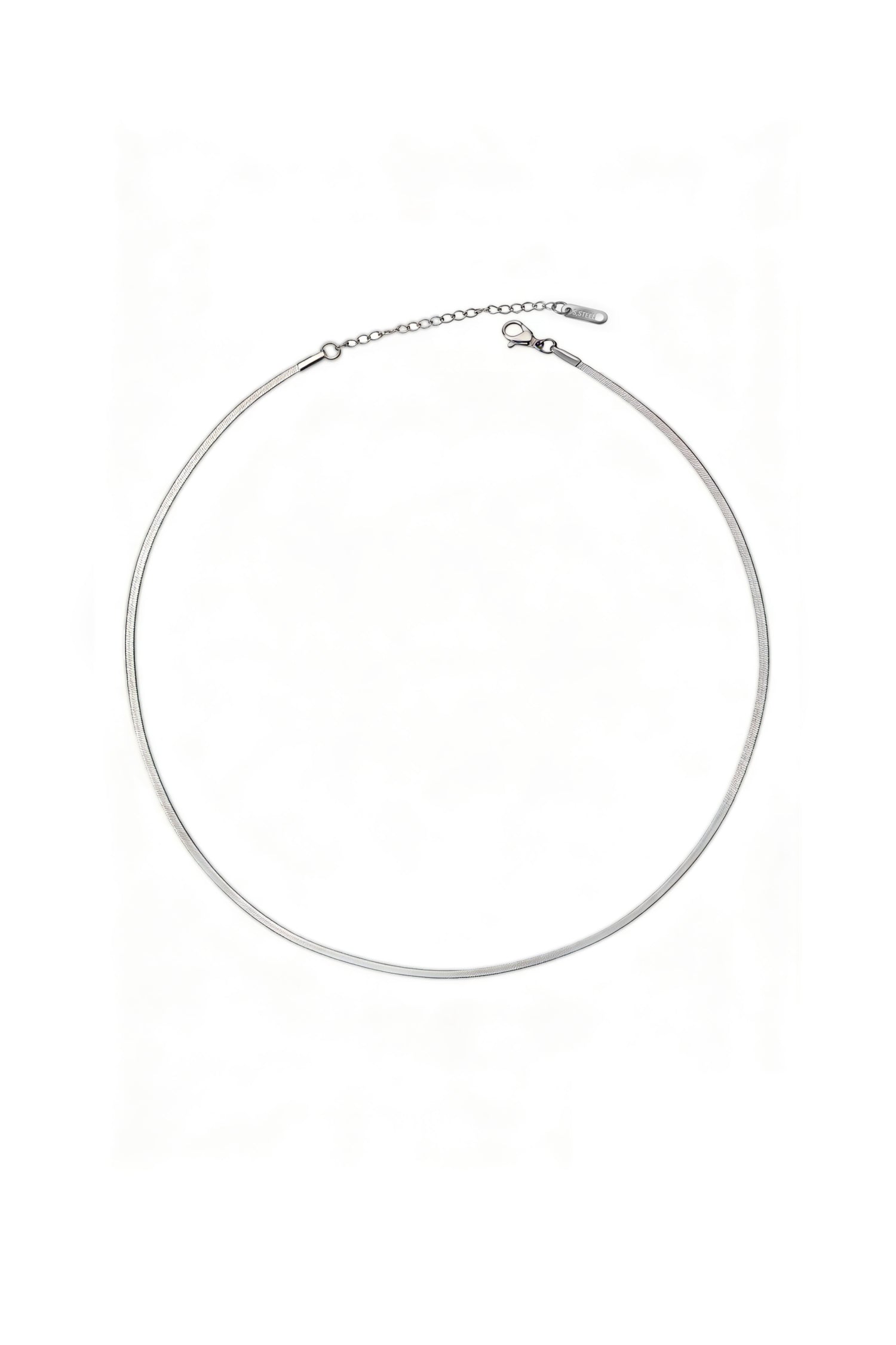 Sundrop Sleekline Chain in Silver - Back View - Waterproof Necklace