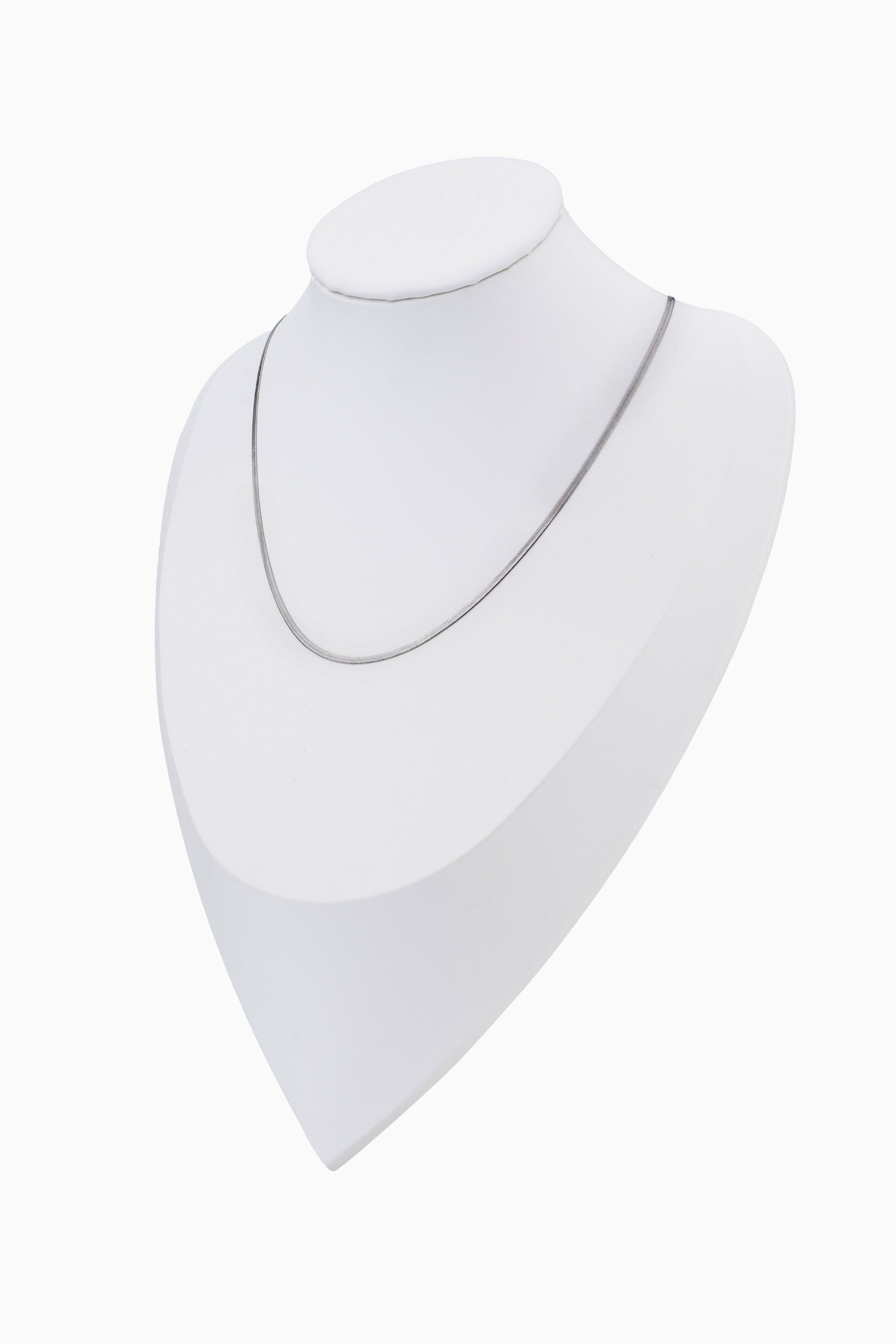 Sundrop Sleekline Chain in Silver - Texture Detail - Waterproof Necklace