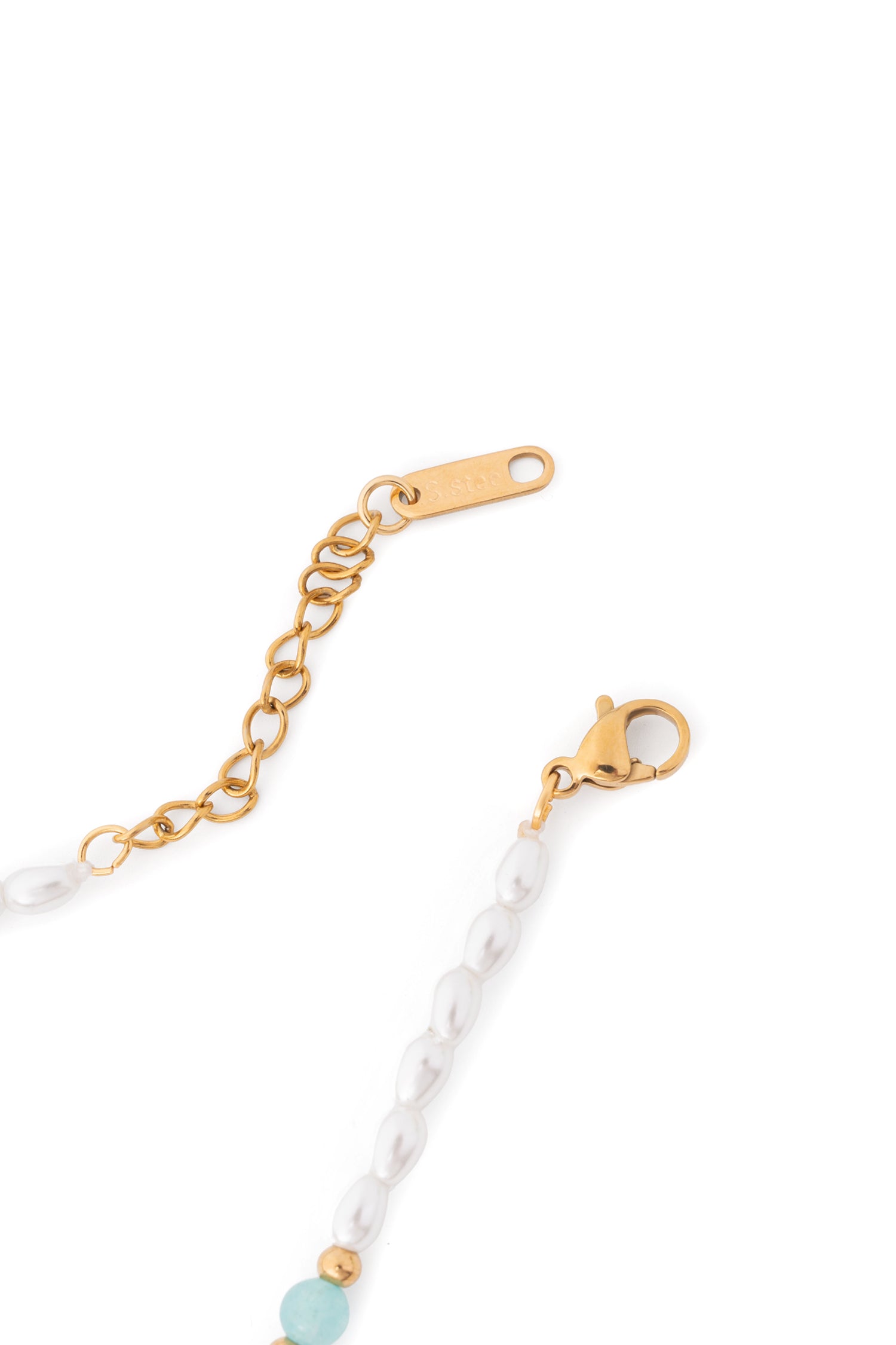 Sundrop Tidal Beaded Anklet - Side View - Waterproof Anklet