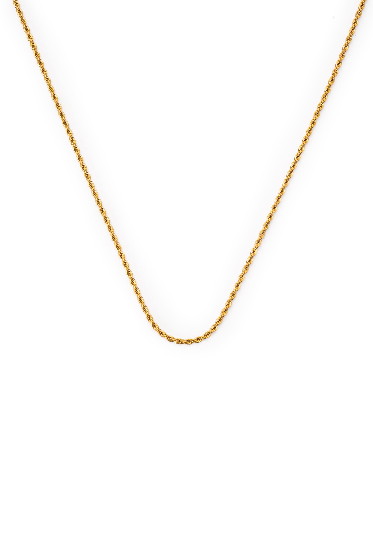 Sundrop Eterna Rope Chain - On Model - Waterproof Necklace
