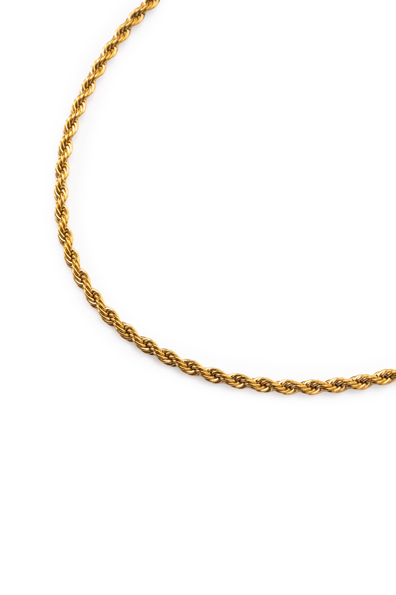 Sundrop Eterna Rope Chain - Alternate Angle - Waterproof Necklace