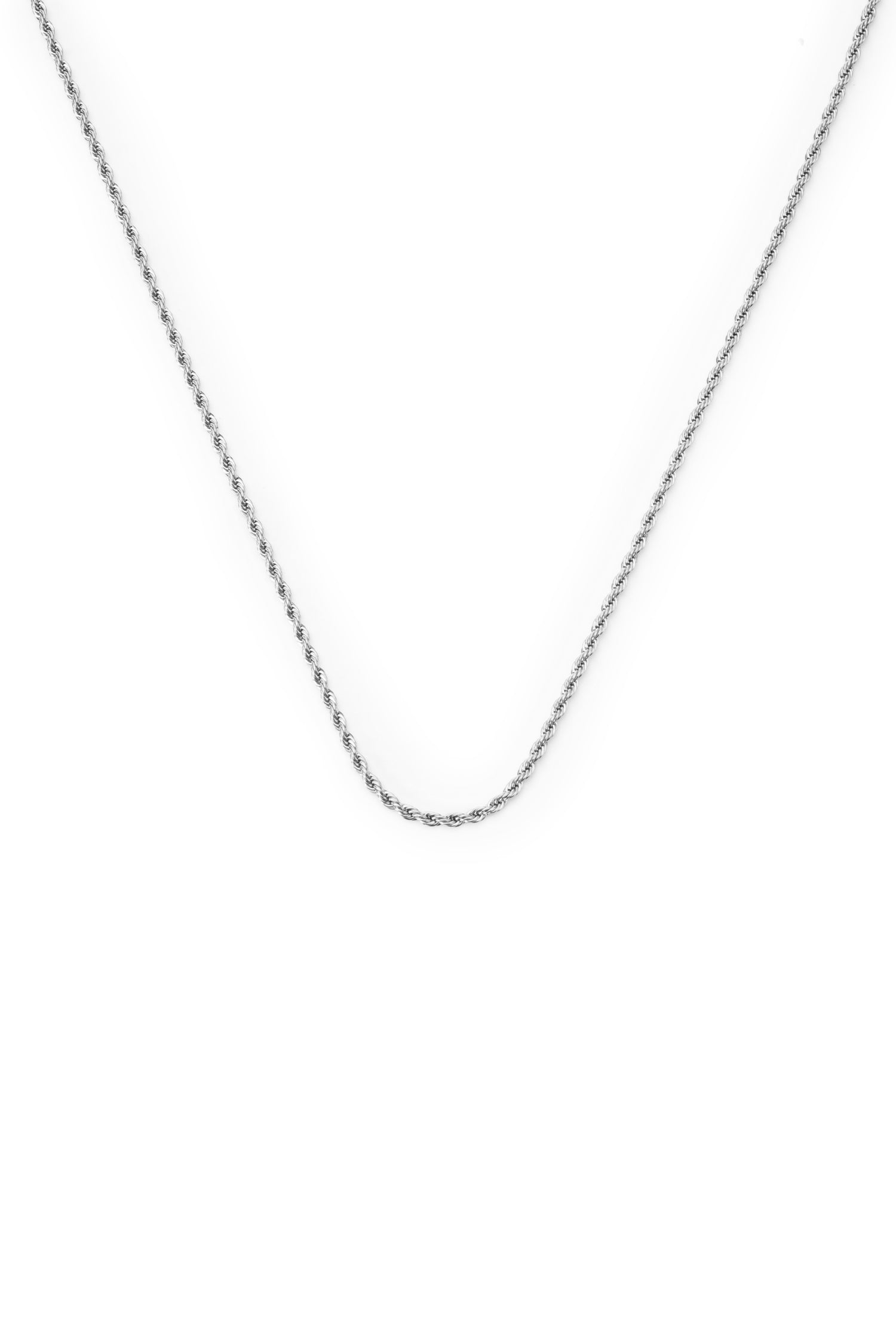 Sundrop Eterna Rope Chain in Silver - In Natural Light - Waterproof Necklace