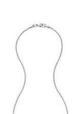 Sundrop Eterna Rope Chain in Silver - On Model - Waterproof Necklace
