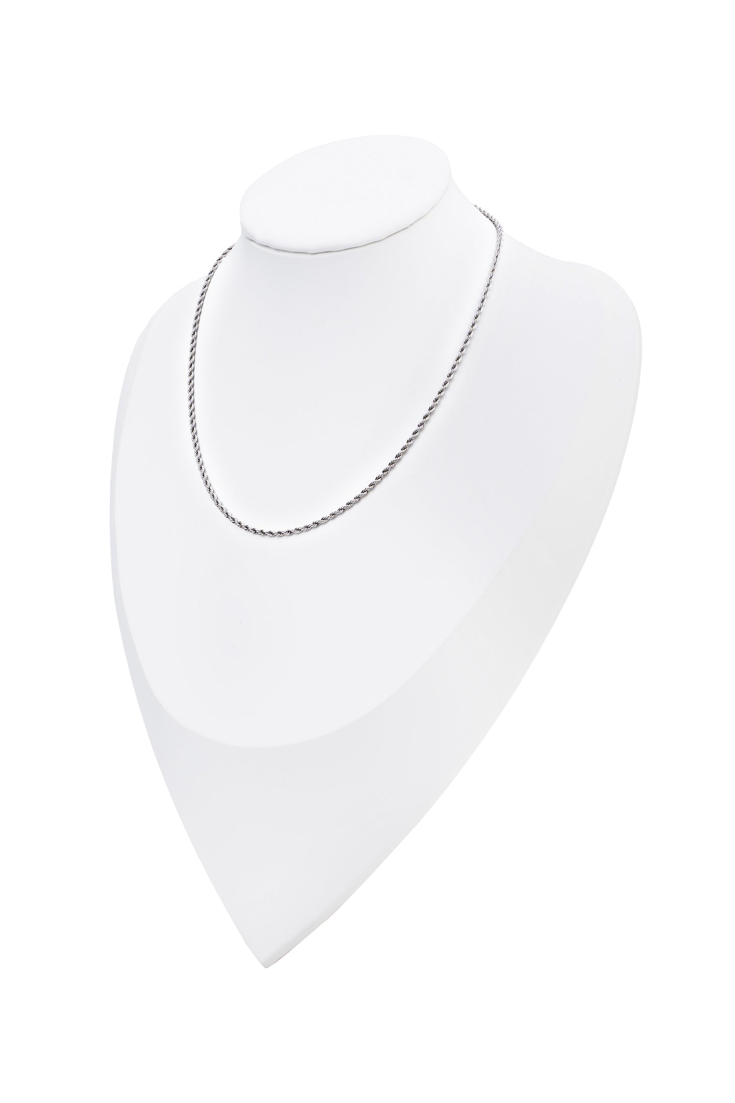 Sundrop Eterna Rope Chain in Silver - Styled Look - Waterproof Necklace