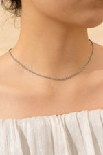 Sundrop Eterna Rope Chain in Silver - Waterproof Necklace | Tarnish-Free Stainless Steel Jewelry