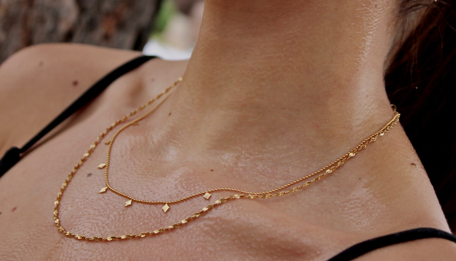Sundrop Arcadia Layered Necklace - Waterproof Necklace | Tarnish-Free Stainless Steel Jewelry