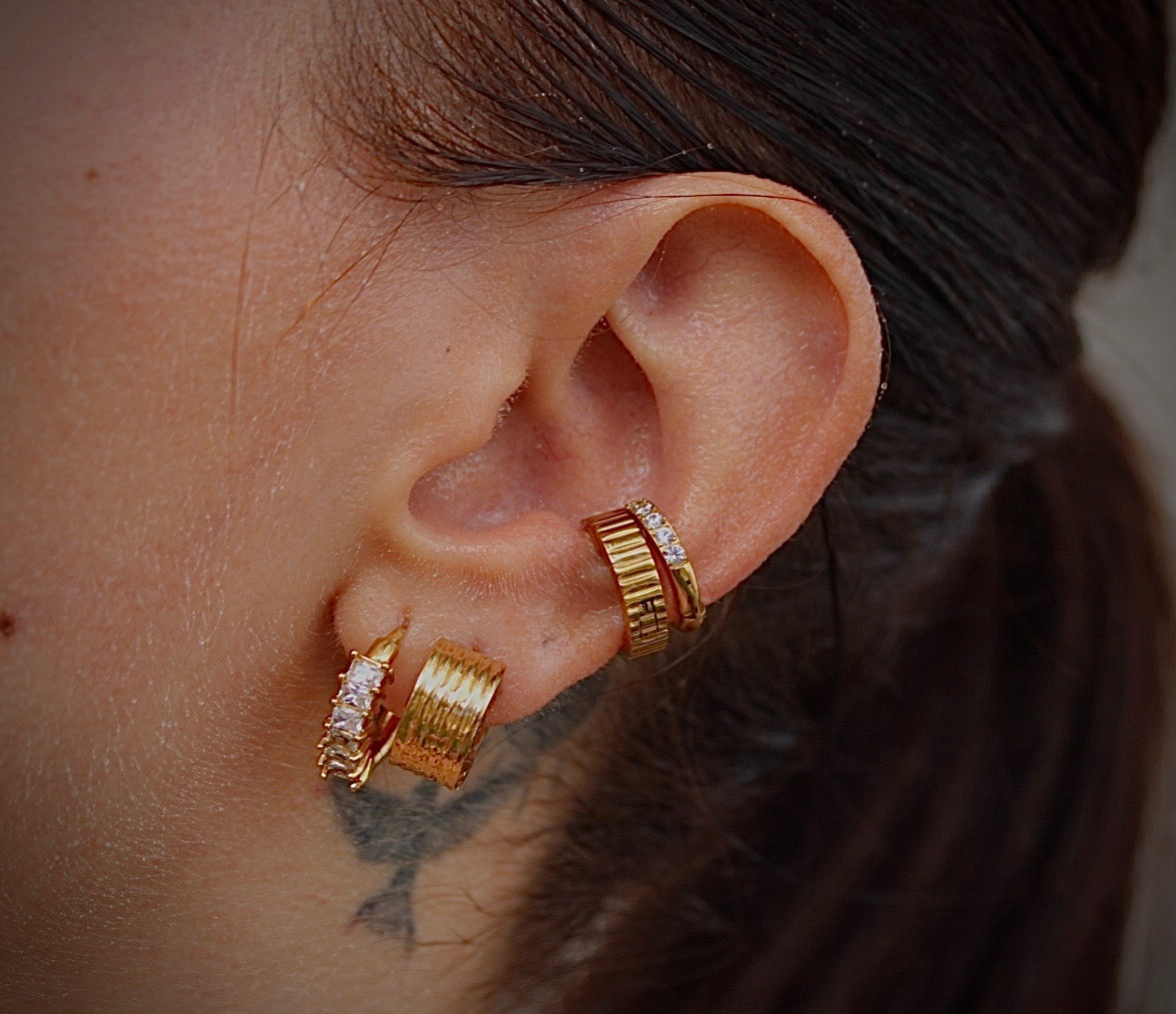 Sundrop Edit Hoops - Waterproof Earrings | Tarnish-Free Stainless Steel Jewelry